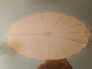 Mesa comedor Banak con marqueteria y cristal