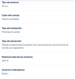 Campana Balay 3BC077EX 75cm