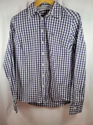 Camisa Gant cuadros azul y blanco Talla S