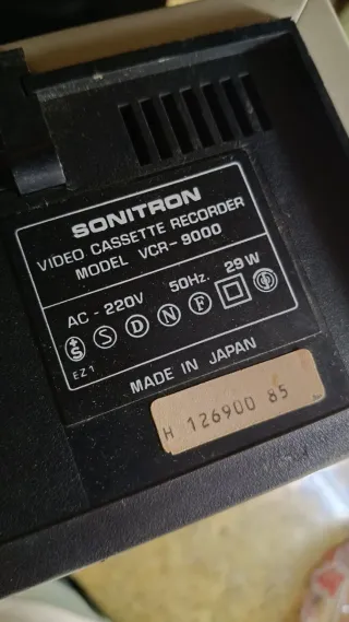 Sonitron VCR 9000 Grabador Reproductor