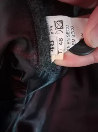 Abrigo gris hombre talla 48 a estrenar