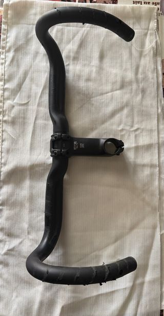 Manillar Doble Altura Orbea Negro y potencia.