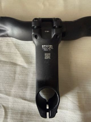 Manillar Doble Altura Orbea Negro y potencia.