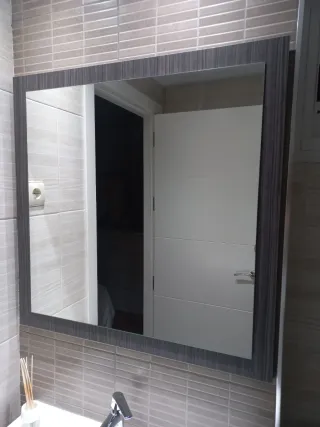 Espejo Baño Gris 80x80cm