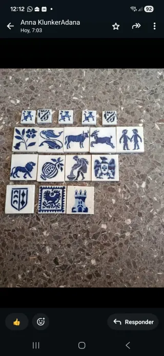 Baldosas cerámicas decoradas