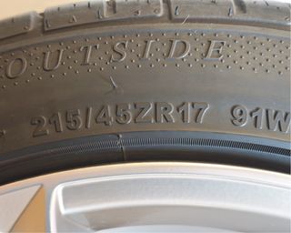 Llantas con neumáticos 215/45R17 91W