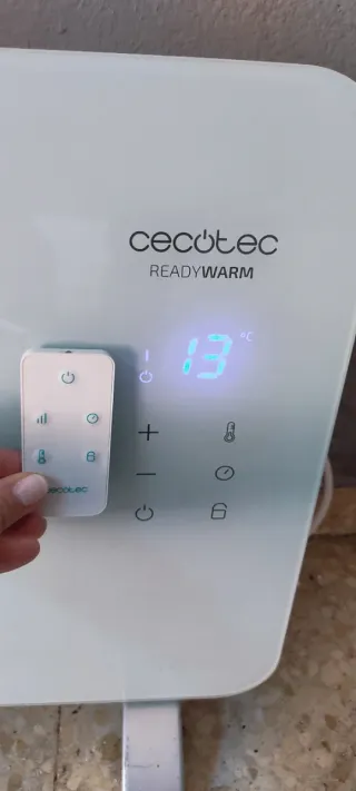 Cecotec Radiador Eléctrico Cristal Blanco
