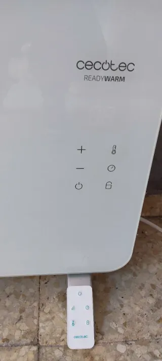 Cecotec Radiador Eléctrico Cristal Blanco