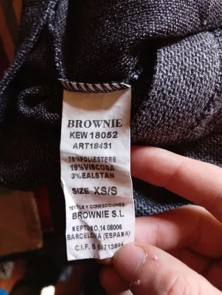 Pantalones acampanados grises Brownie