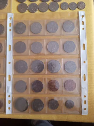 Lote monedas libras esterlinas