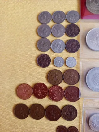 Lote monedas libras esterlinas