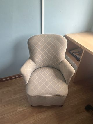 Sofá individual de tela