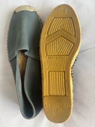 Alpargatas Salvi Piel Azul