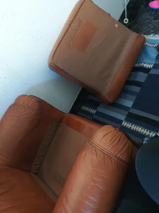 Due poltrone vintage in pelle