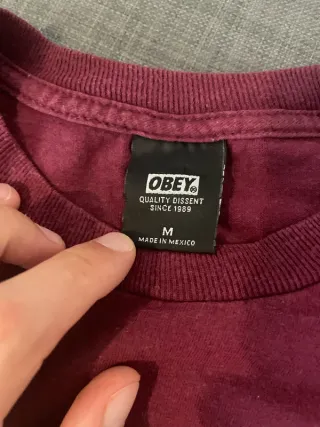 T-shirt OBEY Original Rossa M Cotone