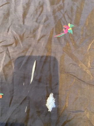 Mantón Manila Seda Ala de Mosca , antiguo