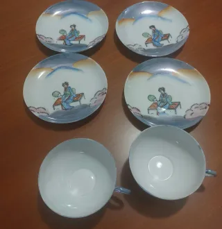 Juego de té porcelana china antiguo