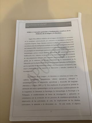Temario completo de la Didáctica de la lengua oral