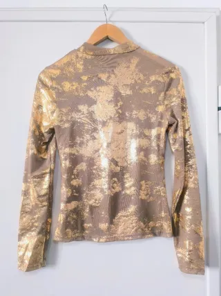 Camiseta Malla Dorada Talla M