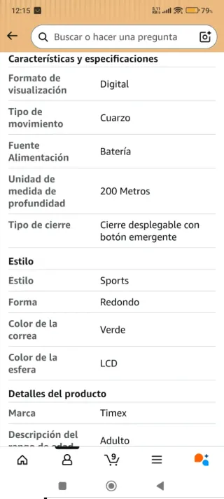 Reloj Timex Expedition Verde Militar