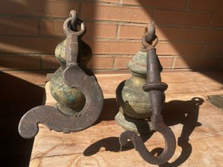 Pesas báscula romana antiguas