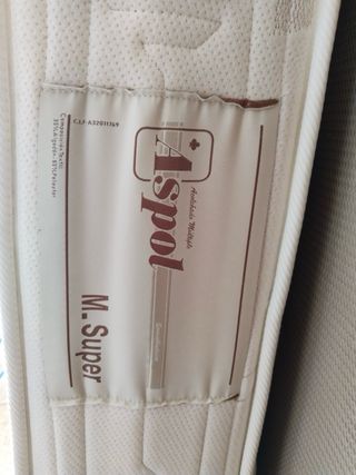 Colchón Aspol 135x180cm Muelle Viscoelástico