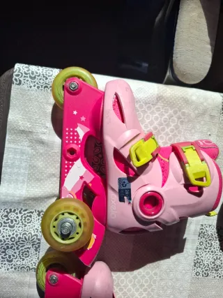 Patines Niña Oxelo Talla 26-28 Rosa