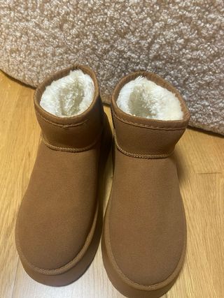 Botines plataforma marrones