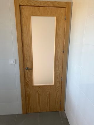 2 Puertas Madera con Cristal