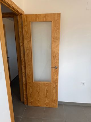 2 Puertas Madera con Cristal