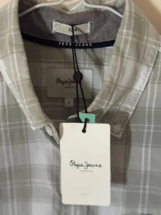 Camisa Pepe Jeans cuadros verde y blanco