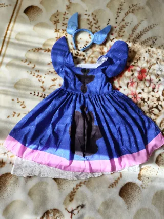 Disfraz Stitch con diadema para 4-6 años