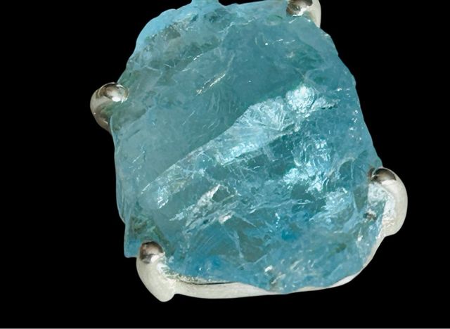 Topacio Azul Natural Plata 925