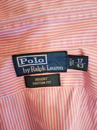 Camisa Polo Ralph Lauren Rayas Rosas