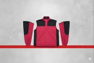 Chaqueta Slazenger Roja y Negra Talla L