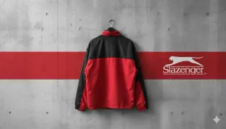 Chaqueta Slazenger Roja y Negra Talla L