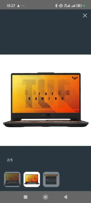 Portátil Gaming Asus TUF Negro/Naranja