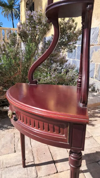 Rinconera estantería madera antigua mueble vintage