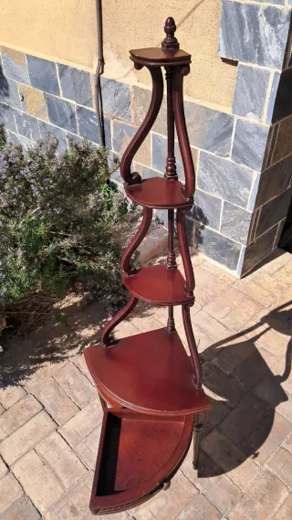 Rinconera estantería madera antigua mueble vintage