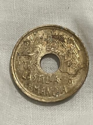 2 Monedas 25 Pesetas Castilla-La Mancha 1996