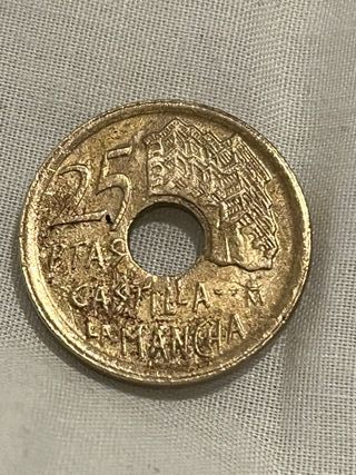 2 Monedas 25 Pesetas Castilla-La Mancha 1996