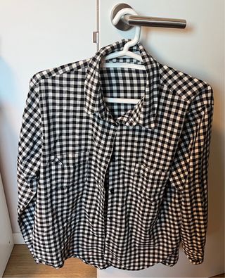 Camisa cuadros marca Mango Talla M