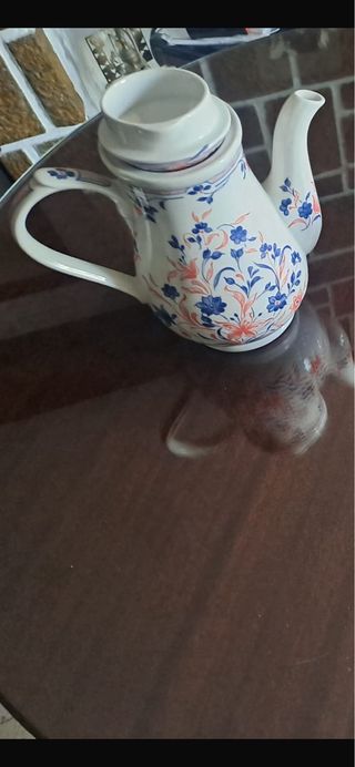 Juego de café porcelana floral