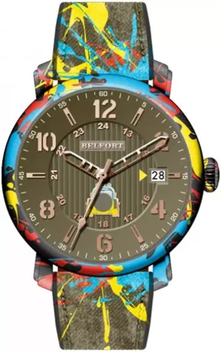 Orologio Belfort Multicolor e Verde Oliva