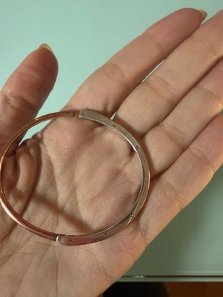 Pulsera Pandora Rosa y Plata