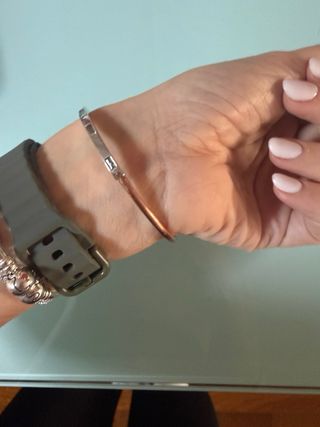 Pulsera Pandora Rosa y Plata