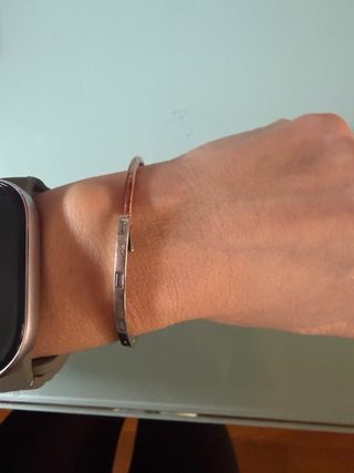 Pulsera Pandora Rosa y Plata