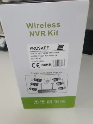 Kit NVR Inalámbrico PROSAFE 8 Cámaras