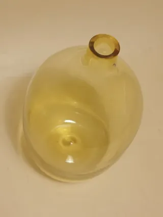 VASO Bottiglia in vetro giallo trasparente VINTAGE