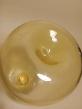 VASO Bottiglia in vetro giallo trasparente VINTAGE